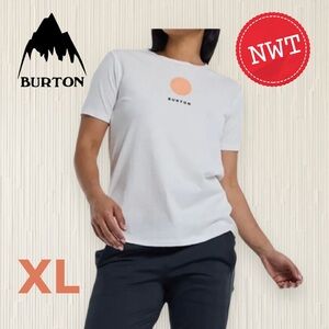 🆕🏷️*NWT* BURTON | XL | White Graphic Fish 3D 24 Tee - Outdoor casual